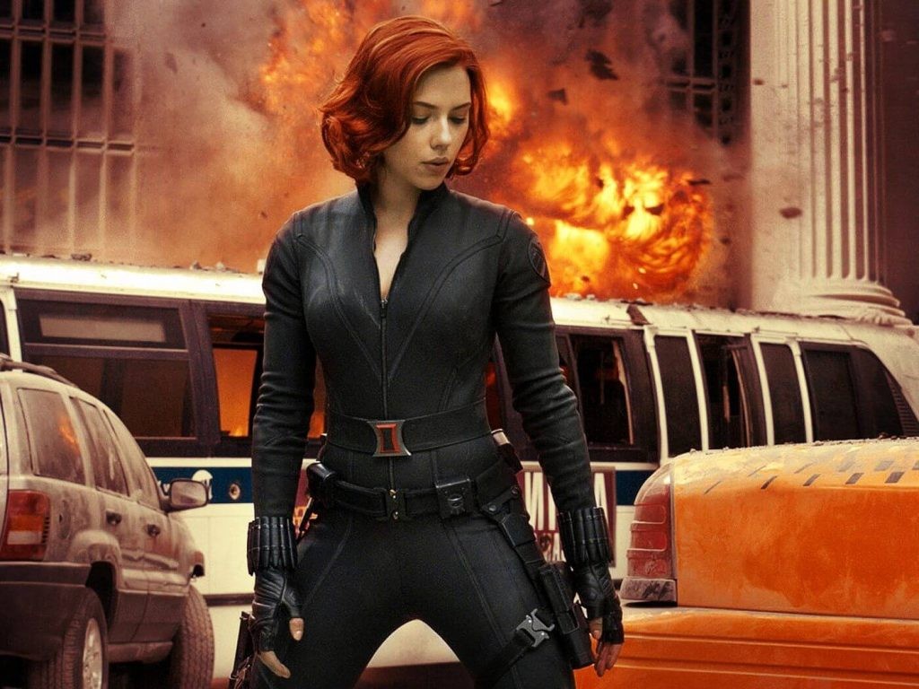 Scarlett Johansson as Black Widow in the 2012 masterpiece.