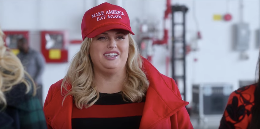 Rebel Wilson in still from Pitch Perfect 3