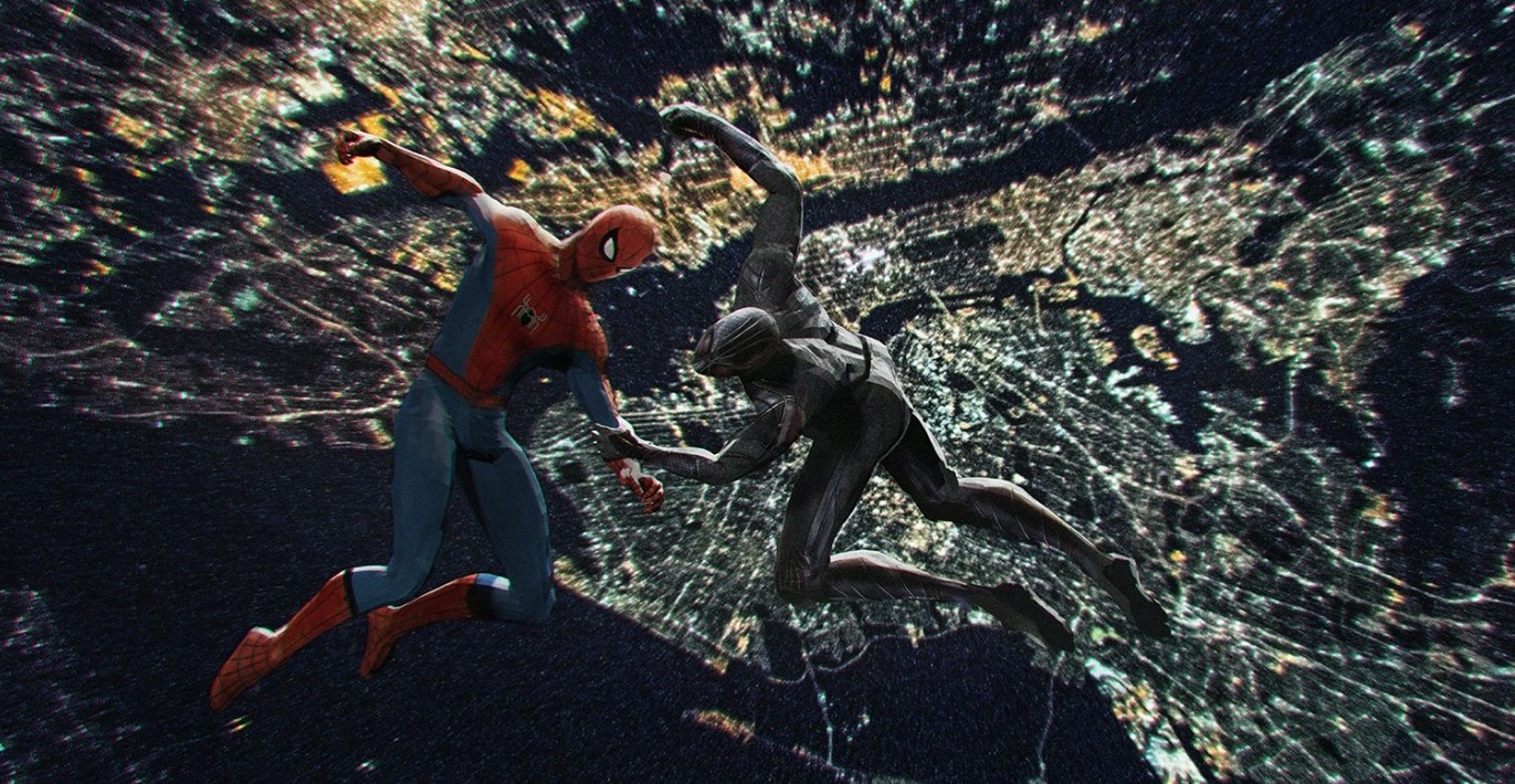 Spider-Man fighting Ezekiel Sims in new Madame Web concept art (via Sebastian Meyer)