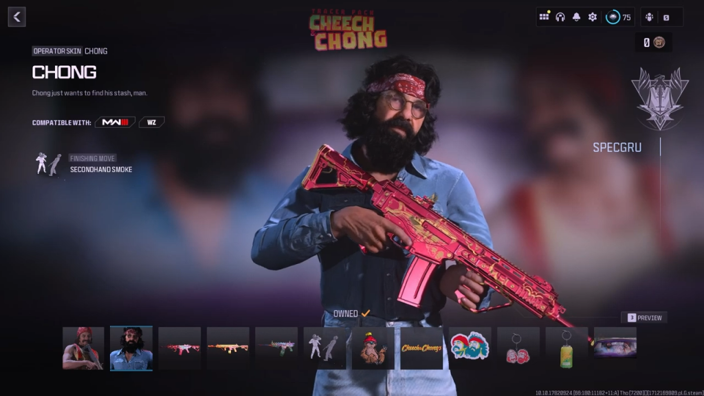 Chong is coming to CoD.