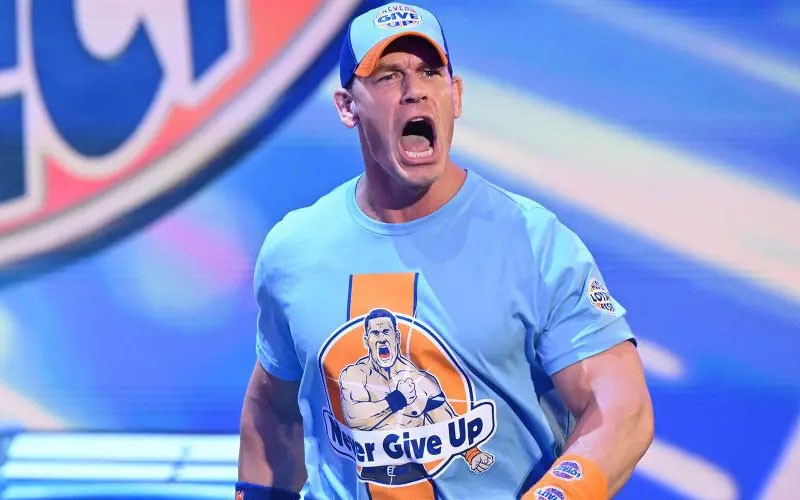 John Cena shouting 