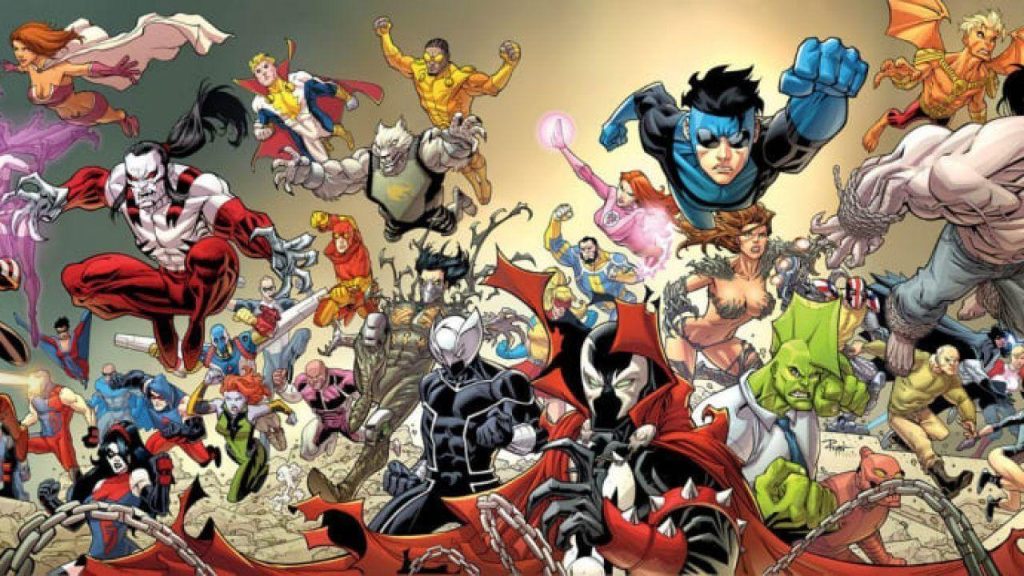 Invincible War in the comcis, featuring other Image Comics hits like Spawn, Witchblade and Savage Dragon