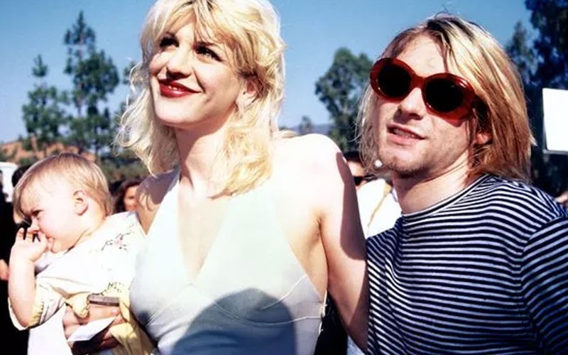 Kurt Cobain during happier times 