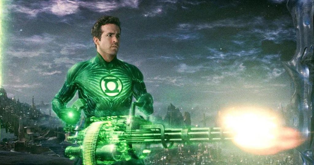 Ryan Reynolds as Hal Jordan/titular character in 2011's Green Lantern