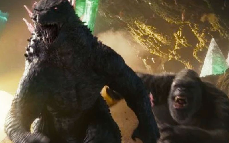 Godzilla and Kong working together 