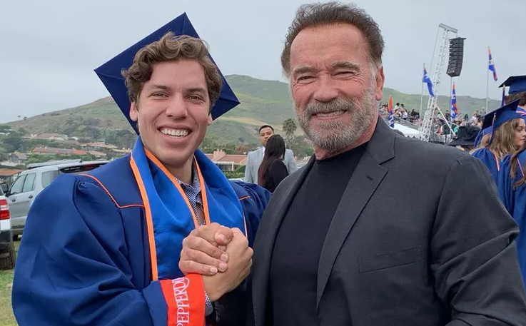Joseph Baena and Arnold Schwarzenegger (Image via Instagram @joebaenawdw)