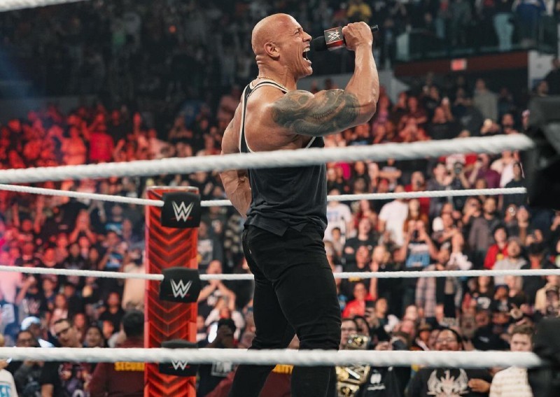 Dwayne 'The Rock' Johnson in a still from Monday Night RAW