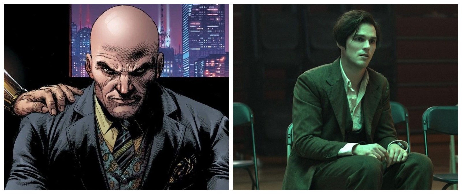 Lex Luther in DC Comics and Nicholas Hoult as R.M. Renfield in Renfield