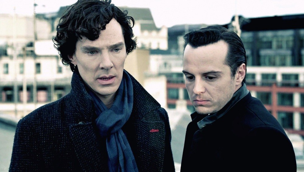 Benedict Cumberbatch and Andrew Scott in Sherlock