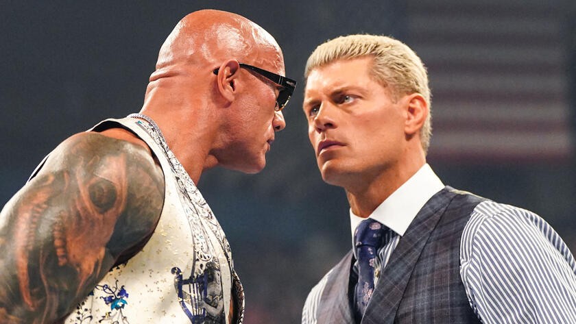 The Rock and Cody Rhodes 