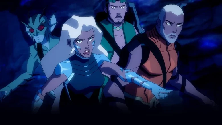 A still from Young Justice Season 4 featuring Aqualad 