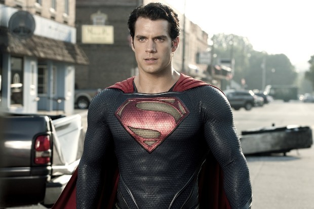 Henry Cavill in Superman suit in Man of Steel