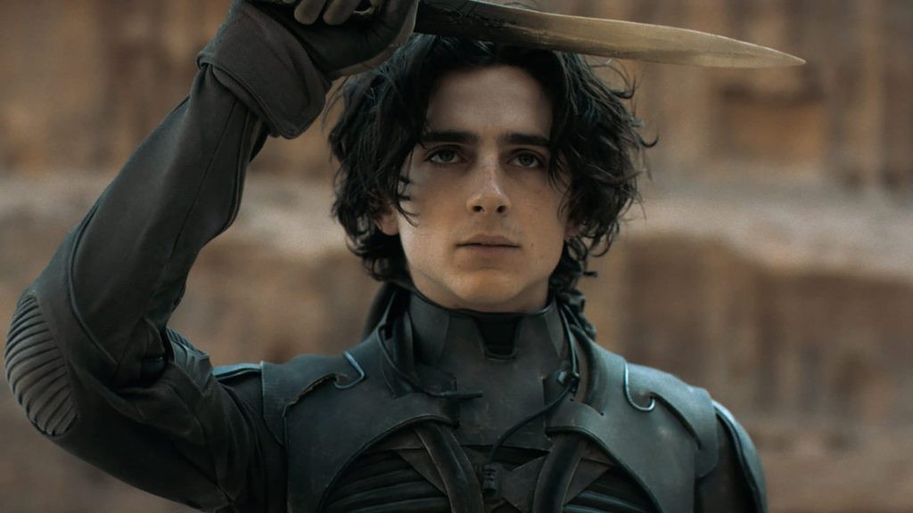 Timothée Chalamet in a still from Dune: Part One