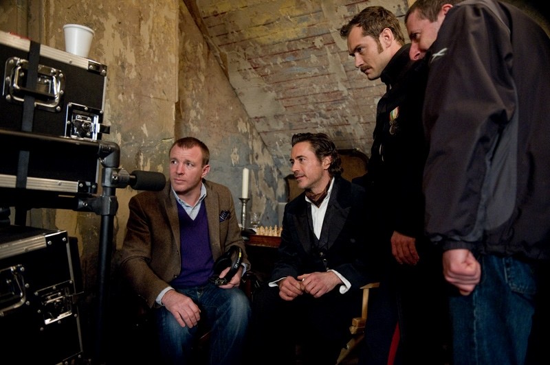 Guy Ritchie on the set of Sherlock Holmes | Warner Bros.
