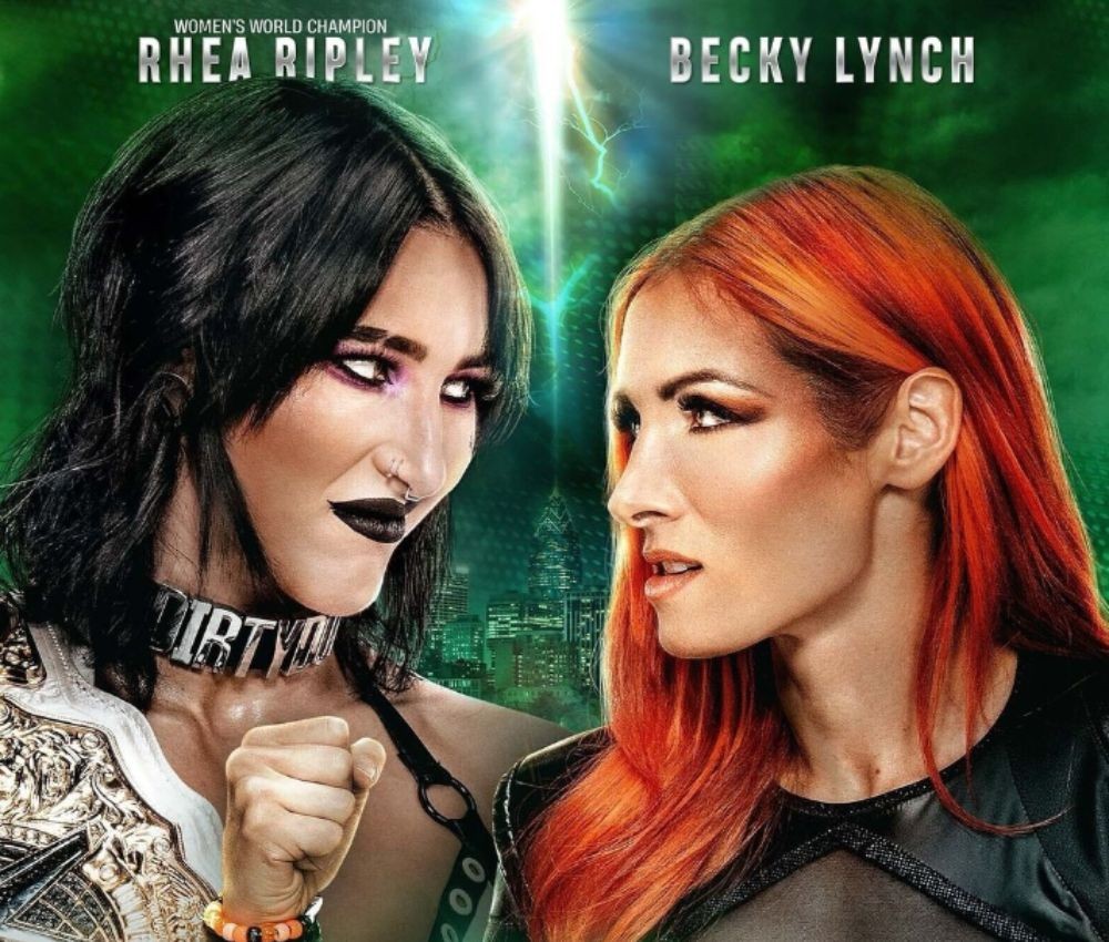 Rhea Ripley vs. Becky Lynch at WrestleMania 40. | Credit: @wwe - IG.