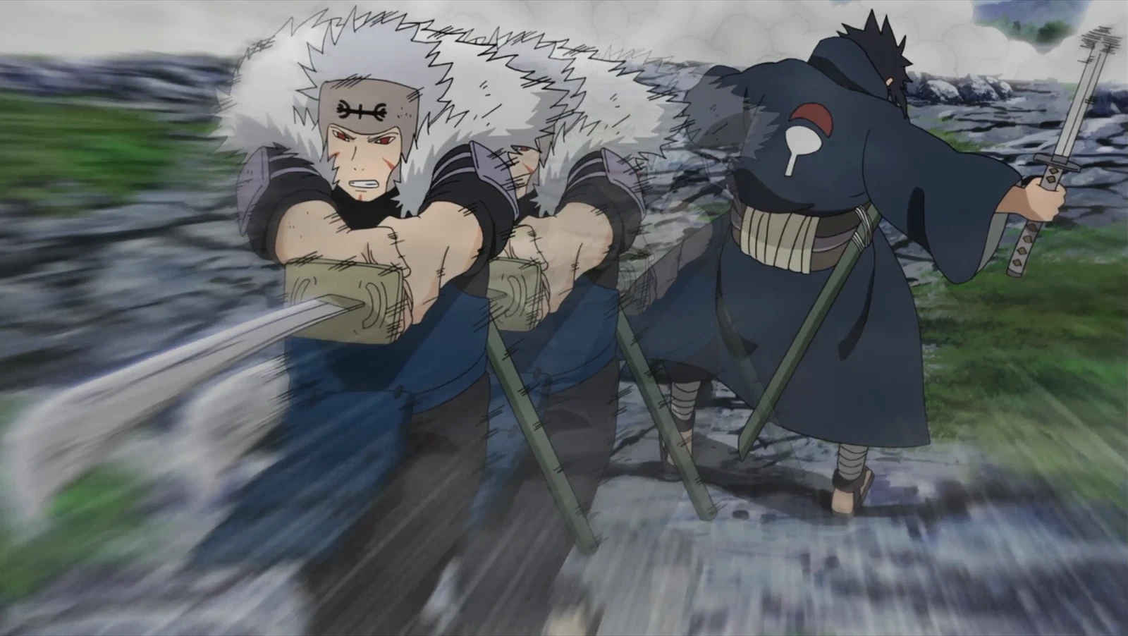 Tobirama Using The Flying Raijin