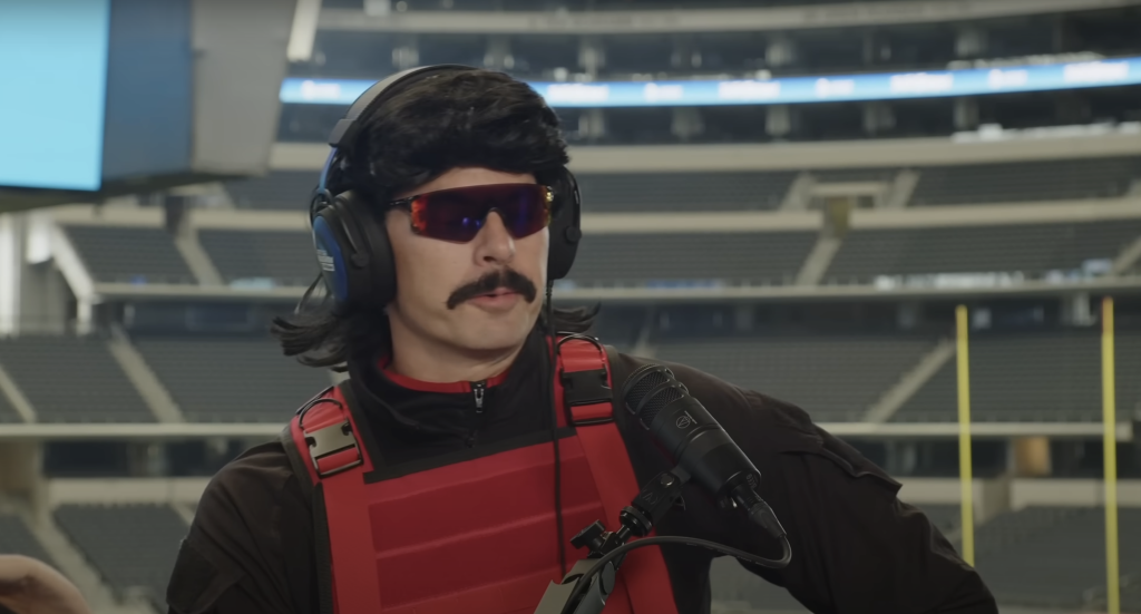 Screenshot from Dr Disrespect's YouTube