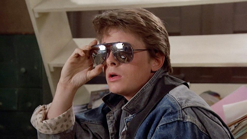 Michael J. Fox as Marty McFly in Back to The Future