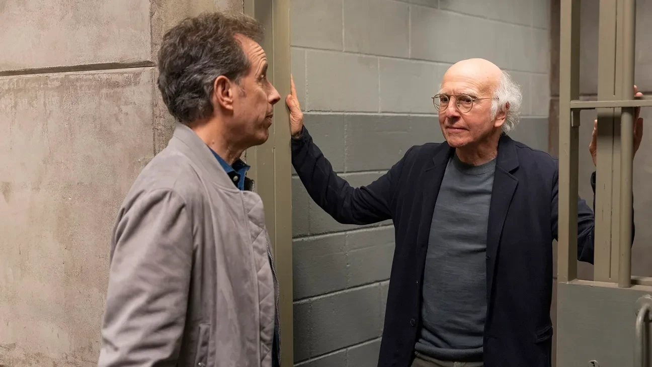 Jerry Seinfeld and Larry David in Curb Your Enthusiasm
