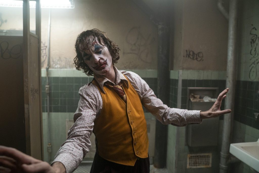 Joaquin Phoenix in and as Joker 
