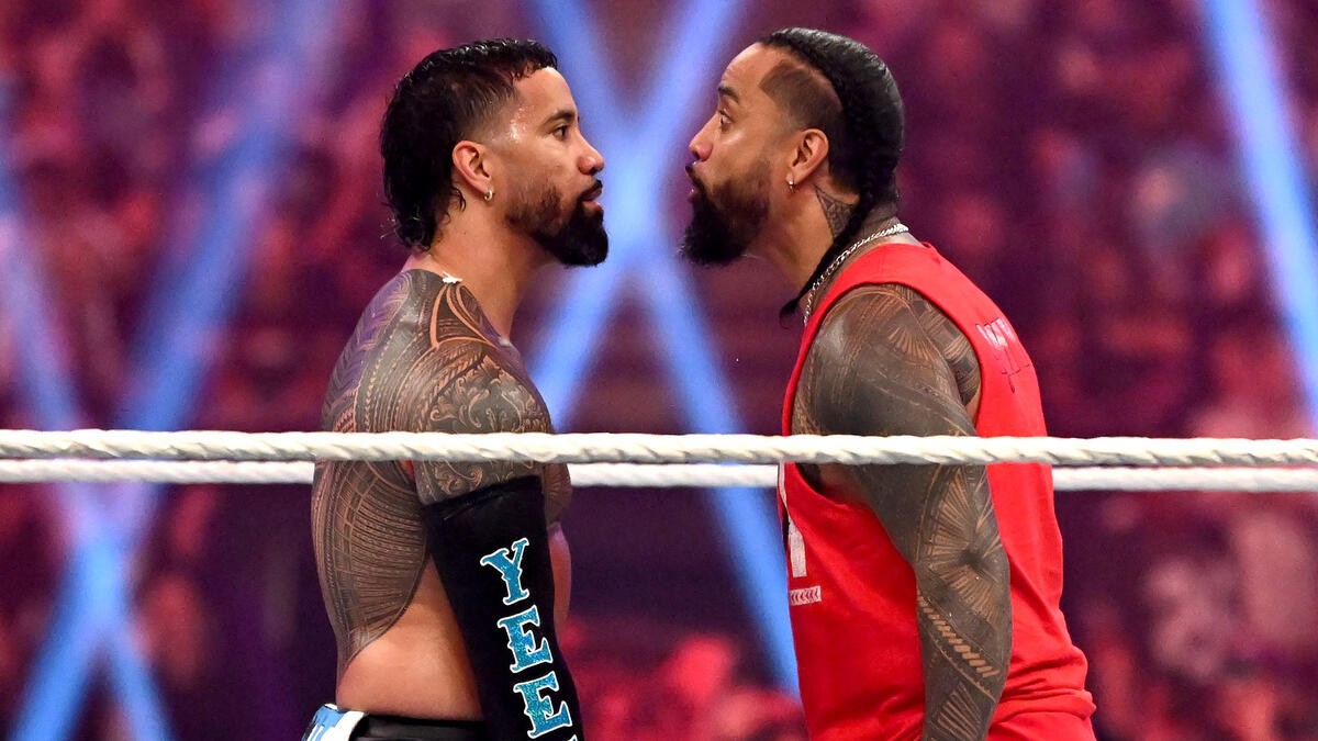 Jey Uso defeated Jimmy Uso on Night 1 of WrestleMania XL