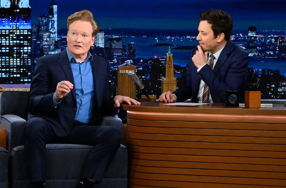 Conan O'Brien aon The Tonight Show with Jimmy Fallon (Credits: NBC) 