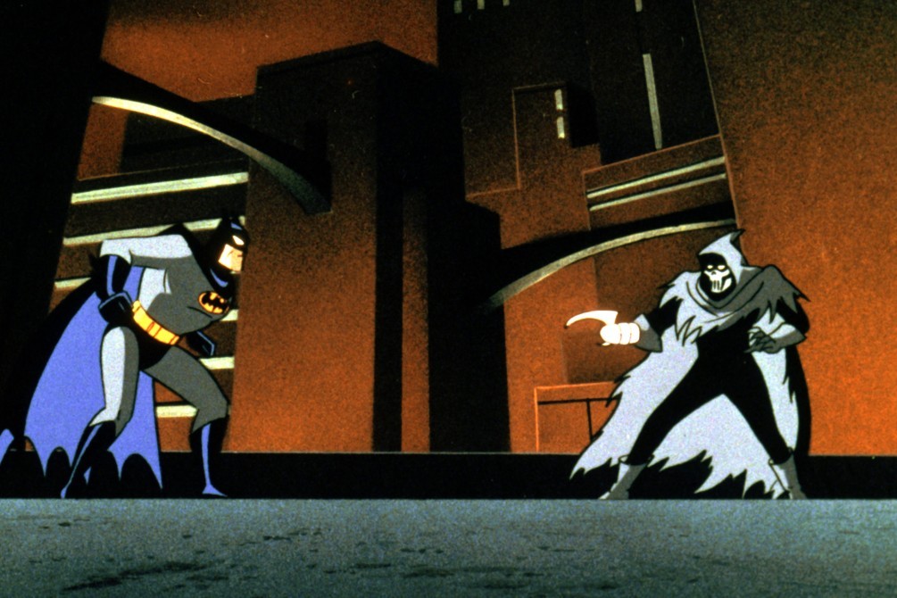 A still from Batman: Mask of the Phantasm 