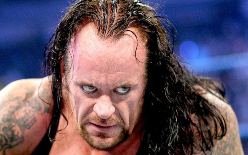 The Undertaker angry