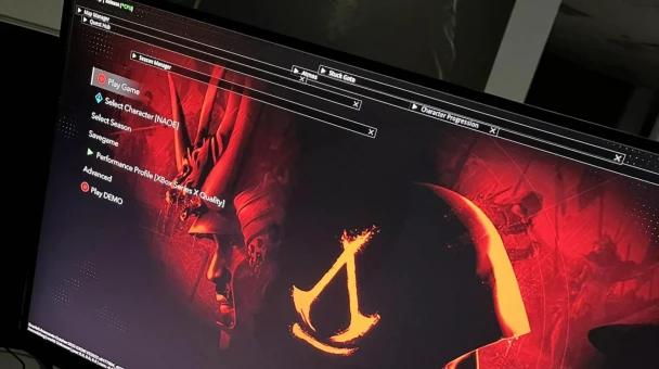The leaked image of Assassin's Creed Red main menu.
