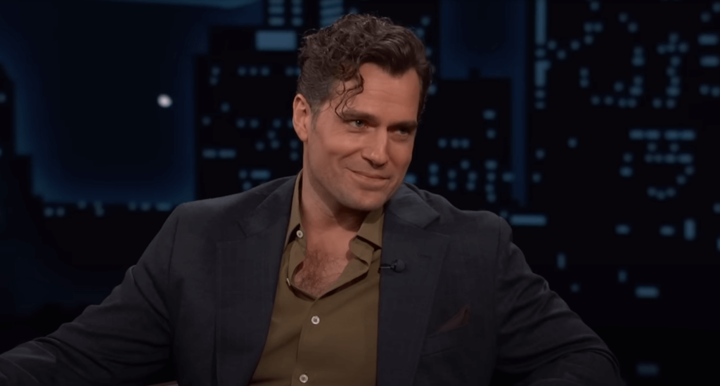 An unabashed Cavill on Jimmy Kimmel Live!