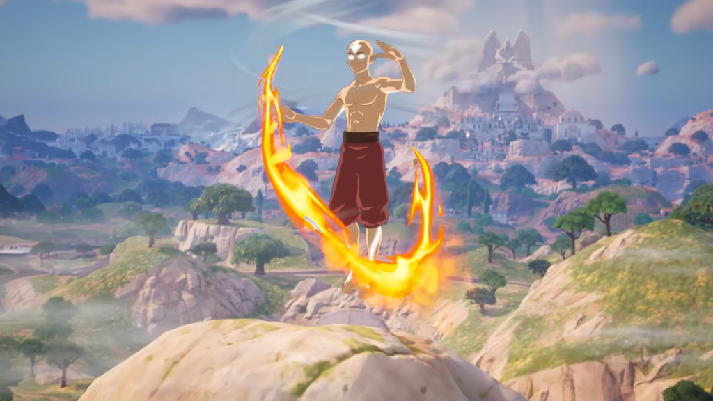 Avatar Aang and the four elements are now available as mythic items in Fortnite.