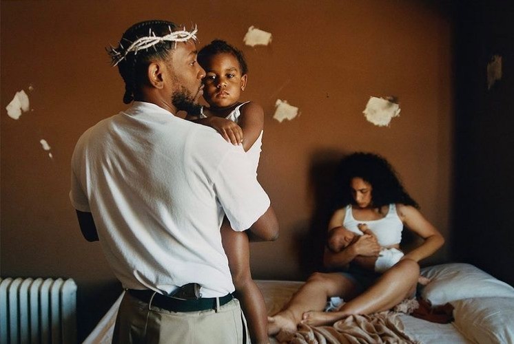 Kendrick Lamar and Whitney Alford with her kids in Mother I Sober