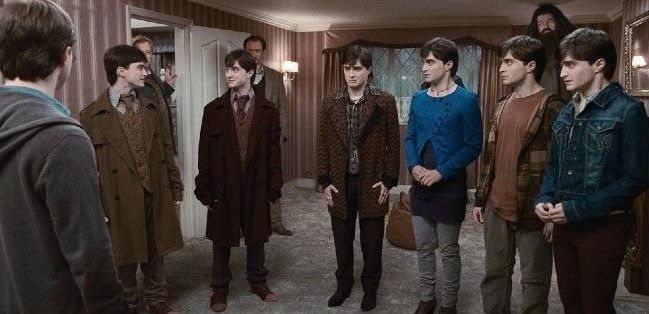 The iconic '7 Harrys' Scene from Harry Potter and The Deathly Hallows - Part One
