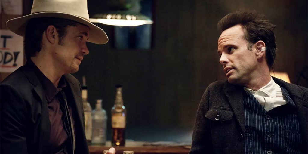 Timothy Olyphant and Walton Goggins in Justified 