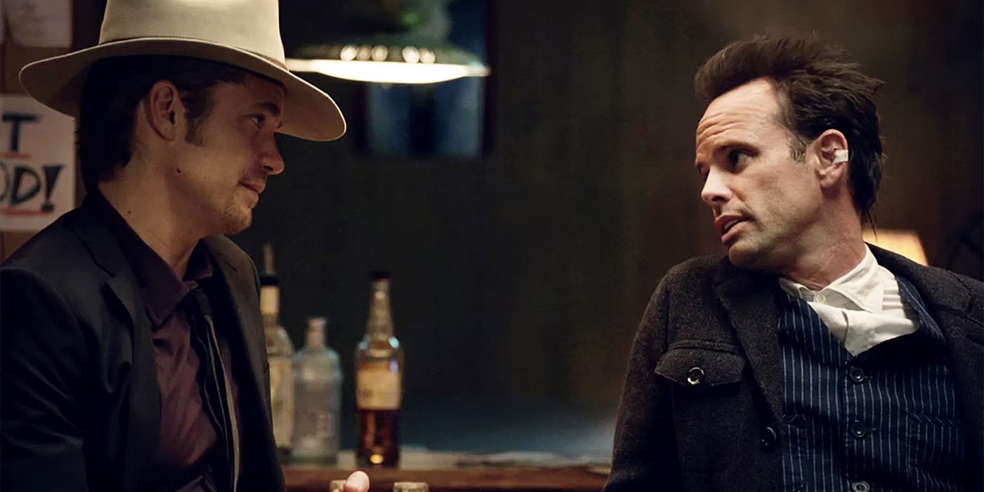 Timothy Olyphant and Walton Goggins in Justified [Credit FX]