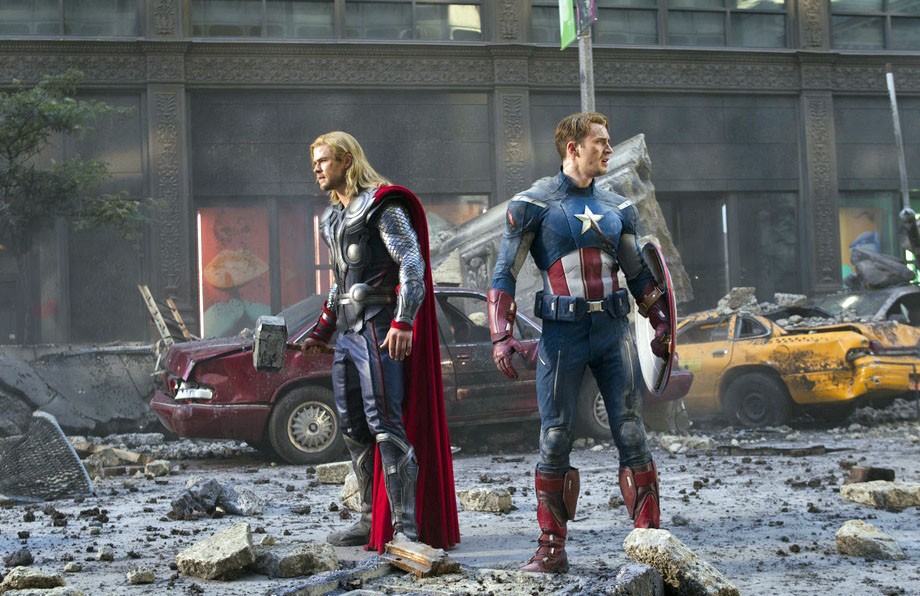 A still from The Avengers movie