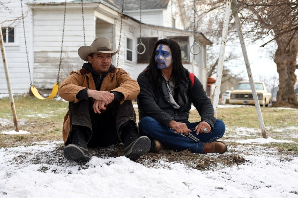 Jeremy Renner and Gil Birmingham in Taylor Sheridan's Wind River (2017)
