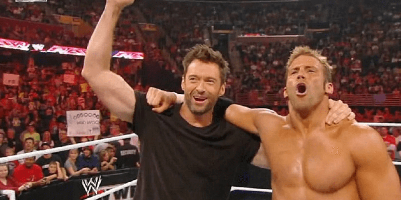 Hugh Jackman appeared in WWE to support Zack Ryder