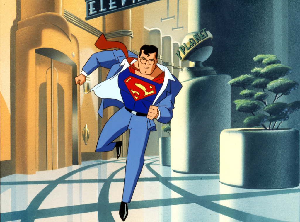 A still from Superman: The Animated Series.