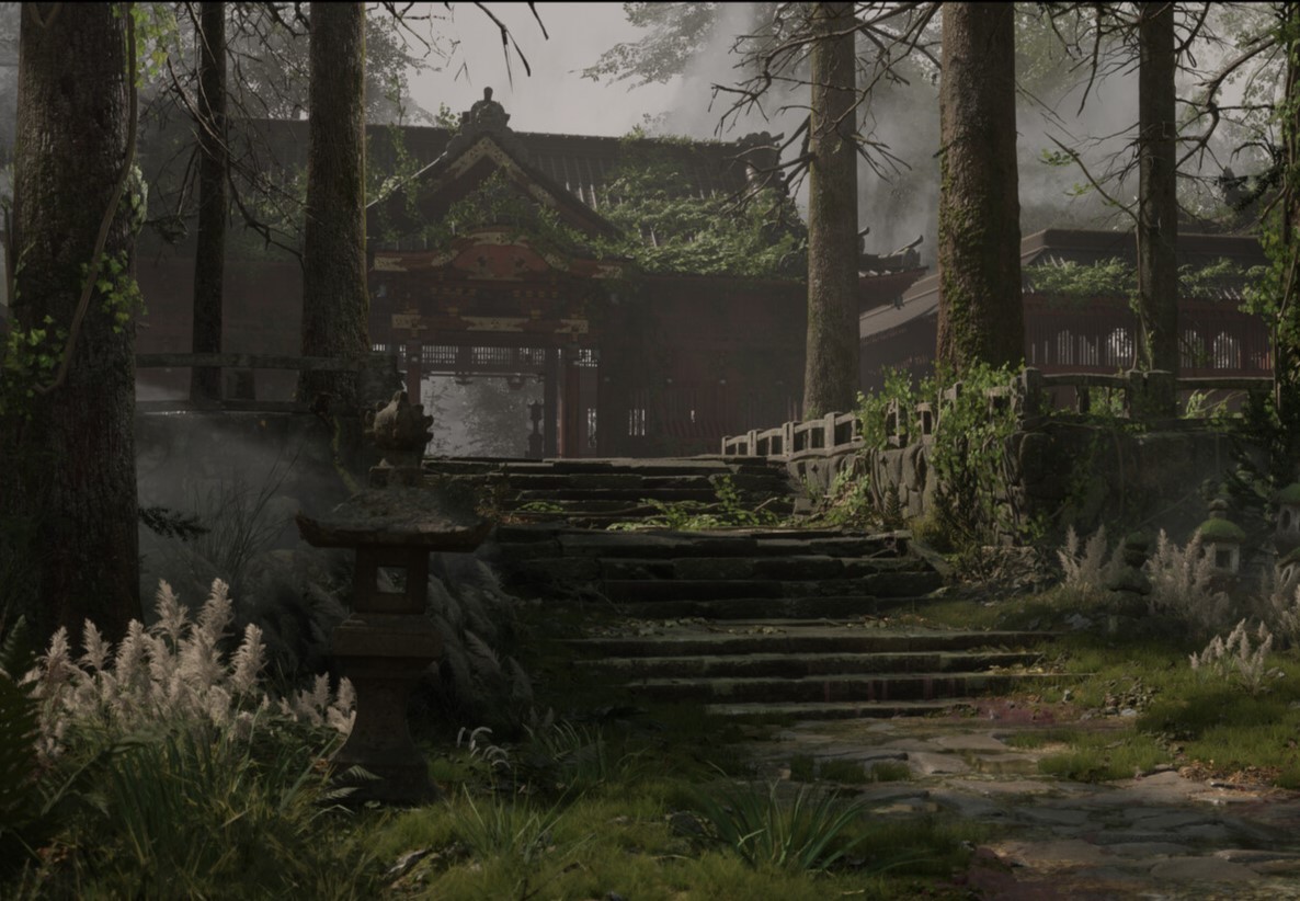 Fan-made Ghost of Tsushima-Style Abandoned Temple