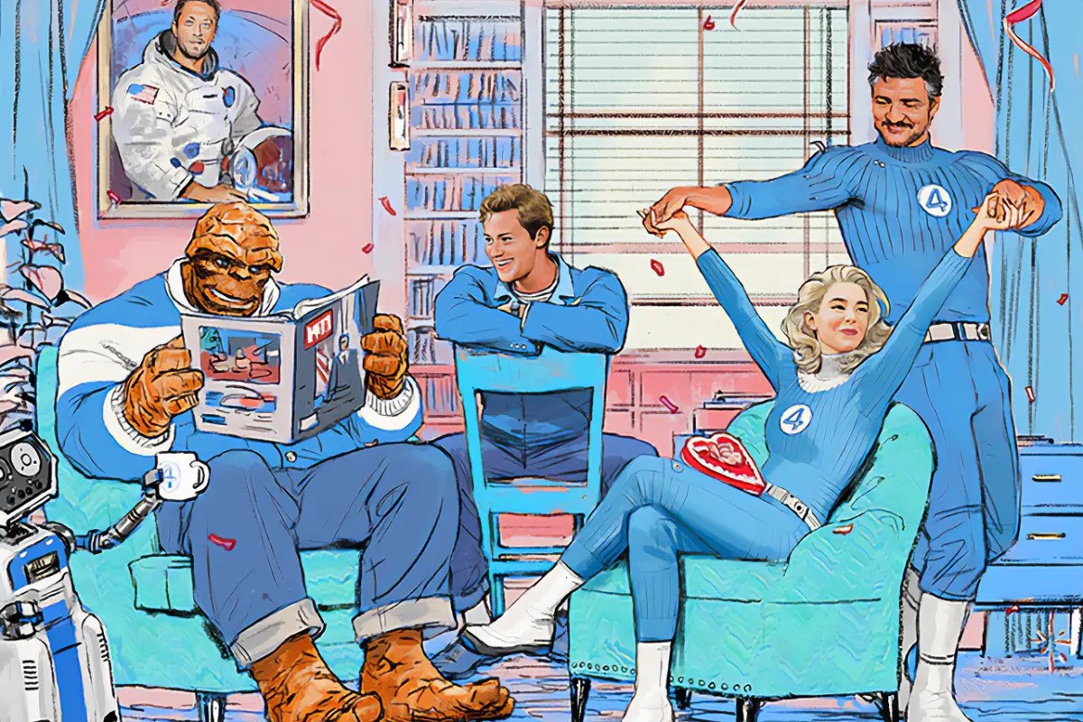 Concept art for the MCU's Fantastic Four film