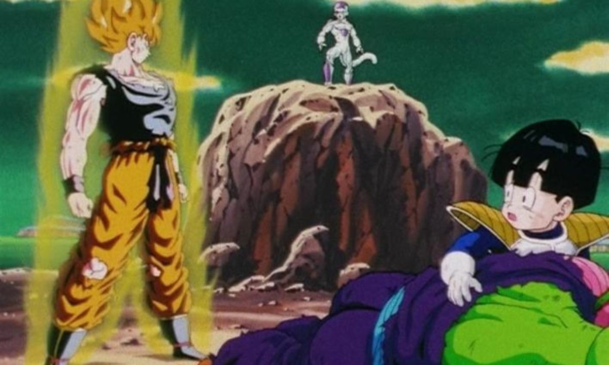 Goku transformed in Super Saiyan for the first time in Dragon Ball Z