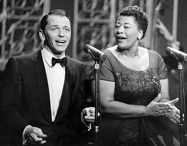 Frank Sinatra with Ella Fitzgerald in 1958 [Photo- The Frank Sinatra Show]