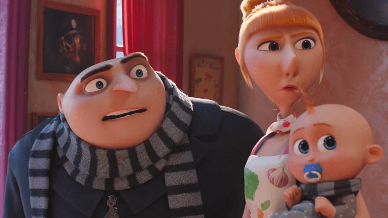 Gru and family in Despicable Me 4