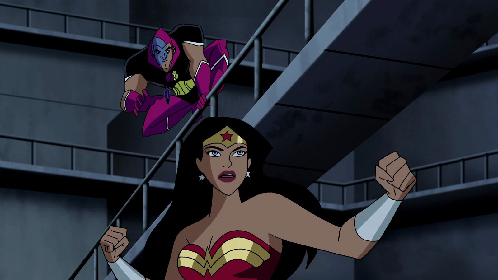 Eclipso fighting Wonder Woman, Justice League Unlimited
