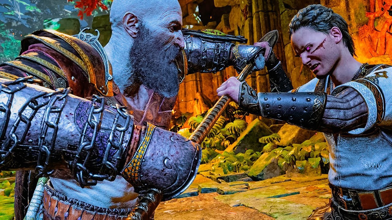 Heimdall's battle with Kratos