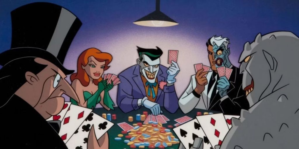 A still of batman's rogues' gallery from Batman: The Animated Series [Credit: Warner Bros. Animation]