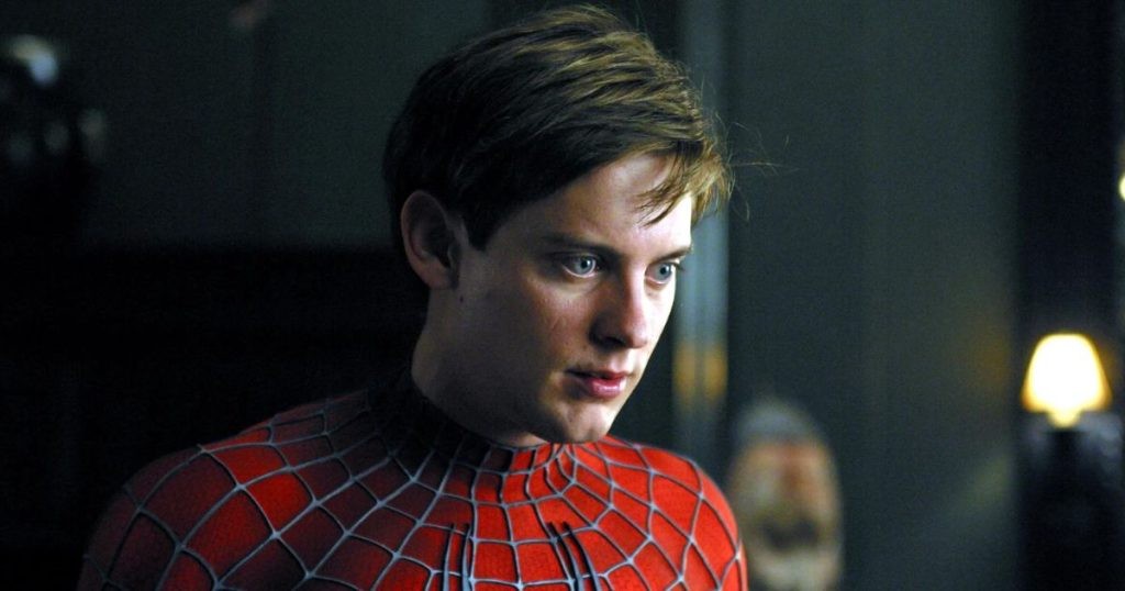Tobey Maguire in and as Spider-Man