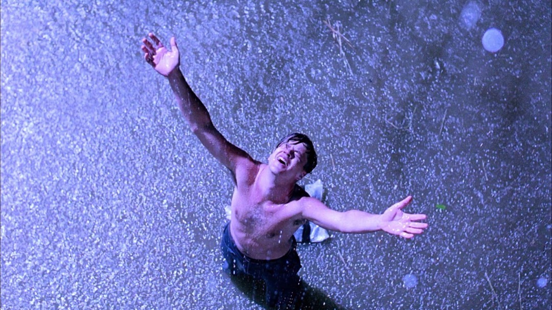 Andy's iconic prison escape in The Shawshank Redemption