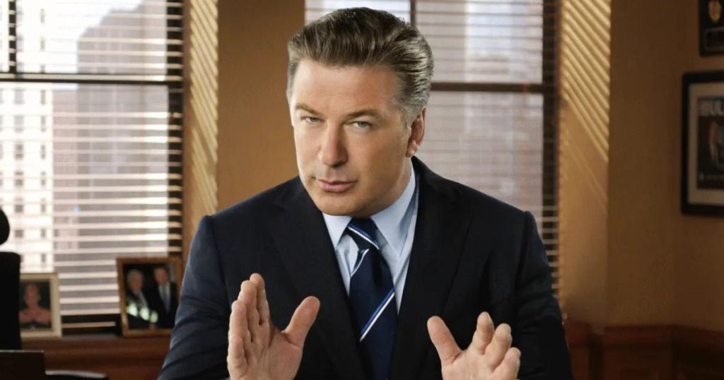 Alec Baldwin as Jack Donaghy, an eccentric Vice President of East Coast Television and Microwave Oven Programming at the fictional TGS network